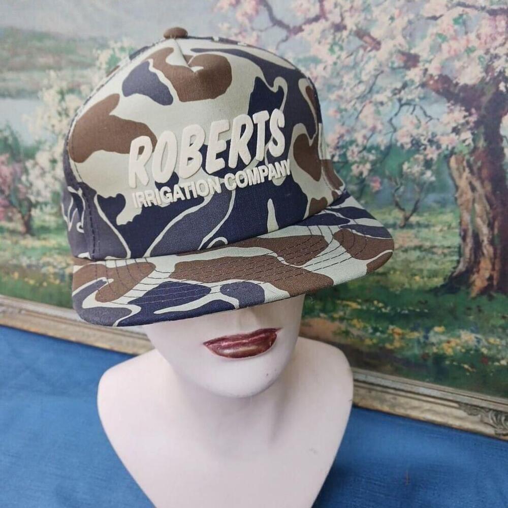 Robert's Irrigation Camo Snapback Trucker Hat